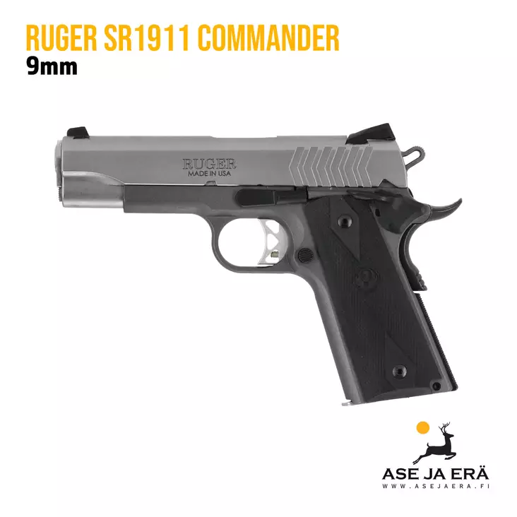 Ruger SR1911 9mm Luger Commander pistooli - Pistoolit - 736676067220 - 6