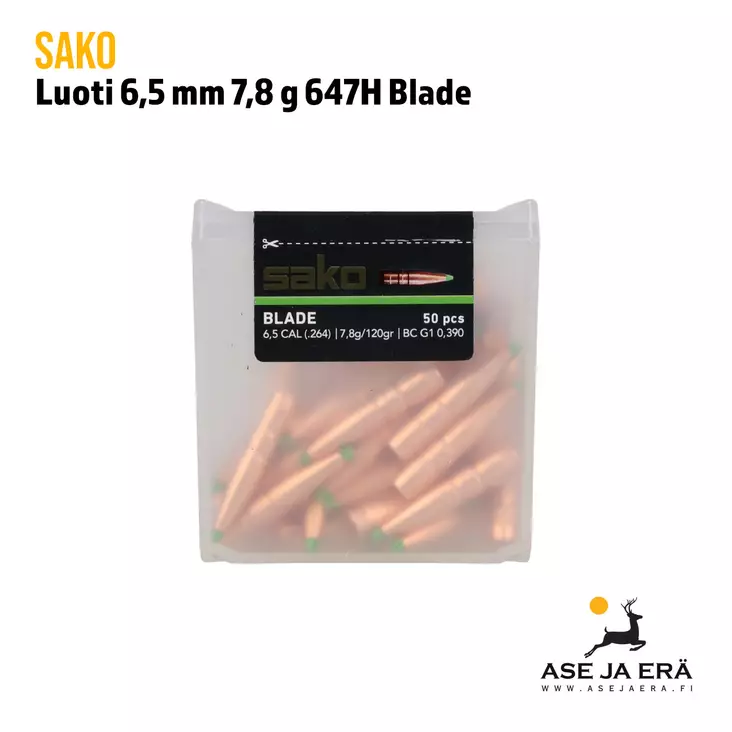 Sako 647H Powerhead Blade 6,5mm 7,8g suuristan metsästysiluoti - 6,5mm luodit - 6438053198100 - 1