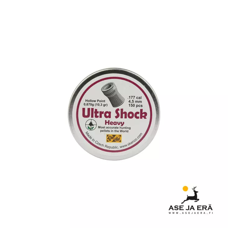 Skenco Ultra Shock HP 4,50 mm ilma-aseluoti 0,67 g - 4,5 mm ilmakivääriluodit - 165040 - 2
