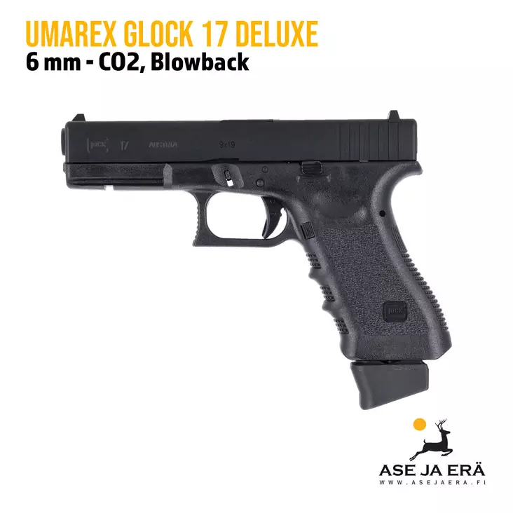Umarex Glock 17 DELUXE 6mm CO2 Blowback airsoft pistooli - Pistoolit ja -revolverit - 4000844647290 - 1