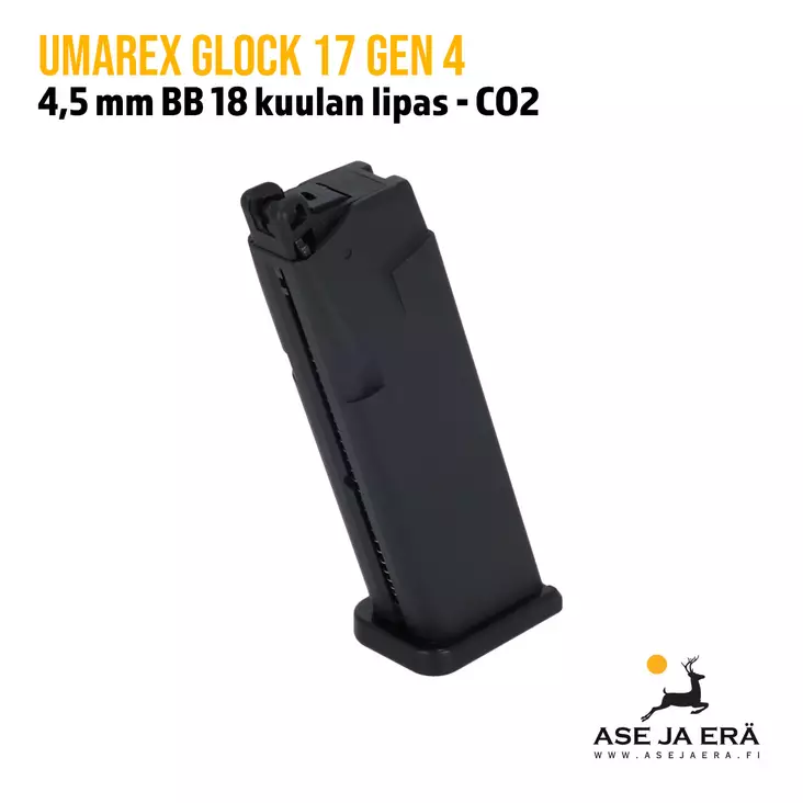 Umarex Glock 17 Gen4 Blowback 4,5mm CO2 18 kuulan lipas - Umarex lippaat ja rullat - 4000844648280 - 3
