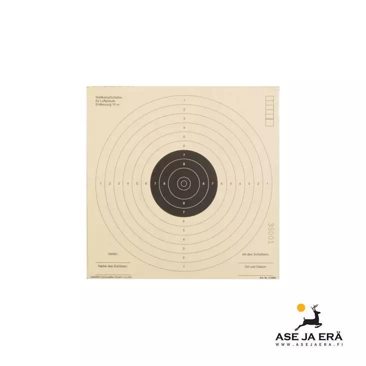 Umarex Ilmapistoolitaulu 17x17 cm - Ampumataulut - 32095x50 - 1
