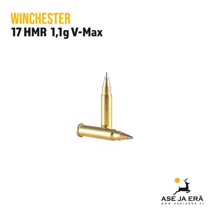 17HMR Winchester Varmint HV V-Max 1,1g pienoiskiväärin patruuna - 17HMR patruunat - 020892102491 - 2