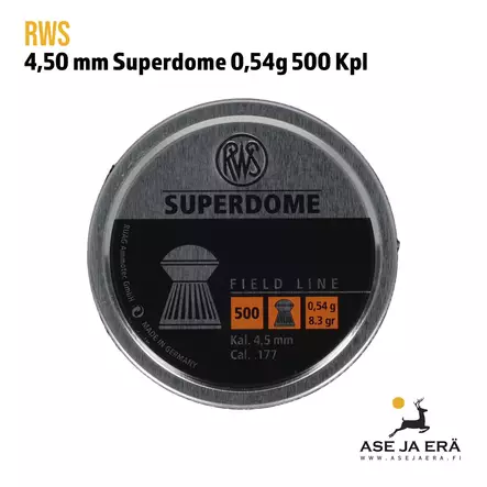 4,5mm RWS Superdome 0,54g 8,3gr - 4,5 mm ilmakivääriluodit - 4000294167911 - 4