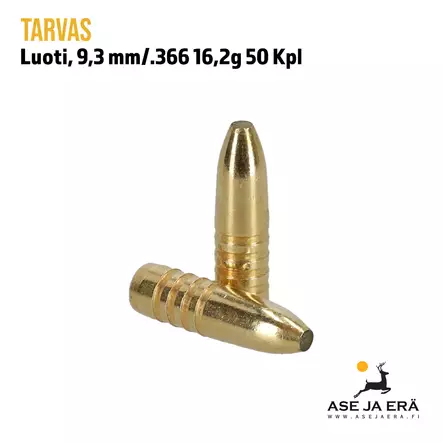 9,3mm/.366 Tarvas luoti 16,2 g 50 kpl - Kaksi luotia - Muut luodit - 6430052780041 - 3