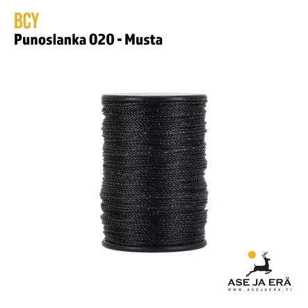 BCY punoslanka 020 musta - Rulla pystyssä - Muut jännetarvikkeet - A023191 - 3