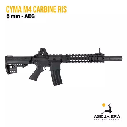 Cyma M4 Carbine RIS AEG airsoft-kivääri - Kiväärit - CM631 - 1