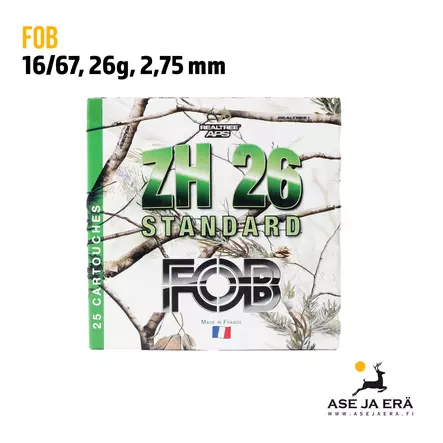 FOB Steel ZH HP 16/67 26 g haulikonpatruuna - Lyijyttömät patruunat - 3268790011591 - 1