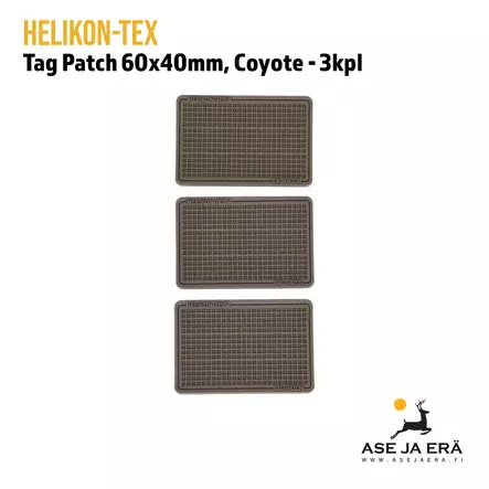 Helikon Tag Patch 60x40mm, coyote 3kpl - Yleiskuva - Muut asusteet - 5902688037871 - 2