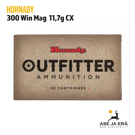 Hornady Outfitter 300 Win Mag 11,7g CX kiväärin patruuna - Muut kaliiperit - 090255719871 - 1