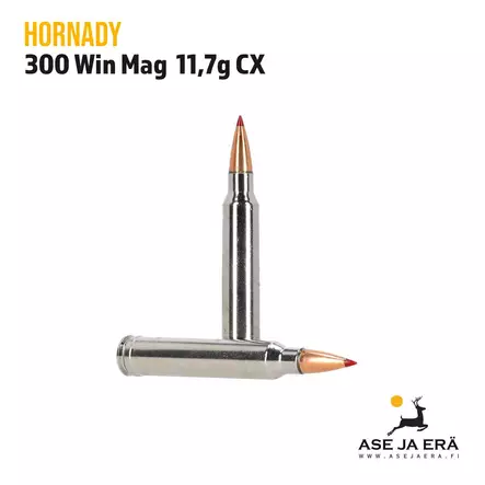 Hornady Outfitter 300 Win Mag 11,7g CX kiväärin patruuna - Muut kaliiperit - 090255719871 - 2