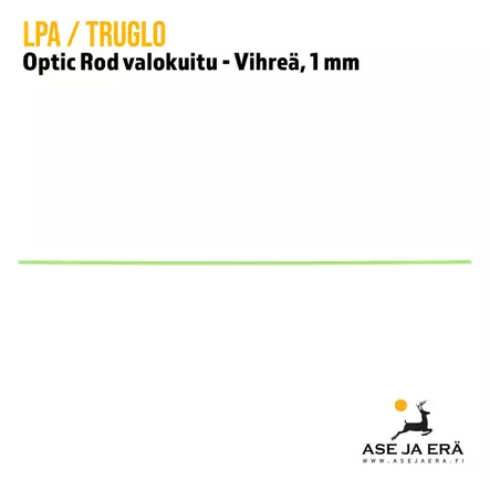 LPA Optic Rod valokuitu - Vihreä, 1 mm, kuitu pystyssä - Kuitutähtäimet kivääriin - 40301101 - 21