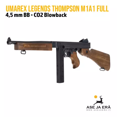 Umarex Legends Thompson M1A1 Full Auto 4,5 mm blowback ilmakivääri - CO2 ilmakiväärit - 4000844732491 - 11