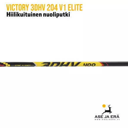 Victory 3DHV 204 V1 Elite hiilikuitunuoliputki 12kpl - Hiilikuituiset nuoliputket - 0811870032271 - 2