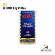 17 HMR CCI 1,1g V-MAX pienoskivärinpatruuna - 17HMR patruunat - 076683000491 - 1