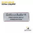 222 Rem Sellier & Bellot HPBT OTM 3,36g kiväärinpatruuna 20 kpl - 222 kaliiperi - 8590690332861 - 5