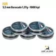 5,5mm H&N Baracuda 1,37g  1000 Kpl - 5 rasiaa asetelmassa - 5,5 mm luodit - 4047058001951 - 13