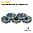 6,35mm H&N Grizzly 2,02g ilmakivääriluoti 750 kpl - viisi rasiaa vierekkäin - 6,35 mm luodit - 4047058018461 - 11