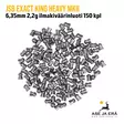 JSB Exact King Heavy MKII 6,35mm 2,2g ilmakiväärinluoti 150 kpl - 150 kpl luoteja - 6,35 mm luodit - 8594180450851 - 3