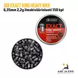 JSB Exact King Heavy MKII 6,35mm 2,2g ilmakiväärinluoti 150 kpl - rasia avattuna - 6,35 mm luodit - 8594180450851 - 2