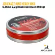 JSB Exact King Heavy MKII 6,35mm 2,2g ilmakiväärinluoti 150 kpl - rasia sivusta - 6,35 mm luodit - 8594180450851 - 4