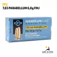 7,65 Parabellum PPU FMJ 6g 50 kpl Pistoolinpatruuna - Muut pistoolinpatruunat - 8605003813231 - 6