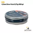 4,5mm H&N Silver Point 0,75g 400 kpl - Rasia sivulta - 4,5 mm ilmakivääriluodit - 4047058022611 - 4