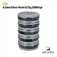 4,5mm H&N Silver Point 0,75g 2000 kpl - Viisi rasiaa päällekkäin - 4,5 mm ilmakivääriluodit - 4047058022611 - 6