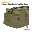 Helikon-Tex Enlarged Urban Training Bag treenikassi, Olive green, yksityiskohta päätytaskusta - Reput ja laukut - 5908218749931 - 8