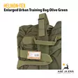 Helikon-Tex Enlarged Urban Training Bag treenikassi, Olive green, hihnat ja tuotekortti EAN näkyvissä - Reput ja laukut - 5908218749931 - 10