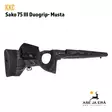 KKC Sako 75 III Musta Duogrip peukalonreikätukki - Taka-alavisstosta vasemmalta - Tukit ja muunnossarjat - 7073257001611 - 9