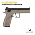 ASG CZ P-09 DT FDE CO2 4,5mm pellet ilmapistooli - Ilma-aseluoti ilmapistoolit - 5707843064651 - 9