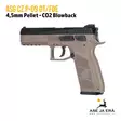 ASG CZ P-09 DT FDE CO2 4,5mm pellet ilmapistooli - Ilma-aseluoti ilmapistoolit - 5707843064651 - 2