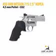 ASG Dan Wesson 715 2,5" 4,5 mm CO2 ilma-ase revolveri - oikealta takaviistosta - Ilma-aseluoti ilmapistoolit - 5707843067881 - 10