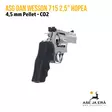 ASG Dan Wesson 715 2,5" 4,5 mm CO2 ilma-ase revolveri - oikealta takaa - Ilma-aseluoti ilmapistoolit - 5707843067881 - 11