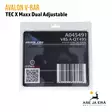Avalon V-Bars Tec X Maxx Dual Adj. Quick Detach 5/16" musta - Myyntipakkaus EAN näkyvissä - V-Barit - A045491 - 8