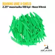 Bohning Vane X-Shield 2.25" muovisulka 100 kpl Neon Vihreä 100 kpl erä - Muovisulat - 010847558831 - 4