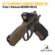 CZ 75 Shadow 2 Compact Bronze 9x19 pistooli + Holosan punapistetähtäin - Pistoolit - 0434-0743-PL240311 - 8