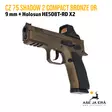 CZ 75 Shadow 2 Compact Bronze 9x19 pistooli + Holosan punapistetähtäin - Pistoolit - 0434-0743-PL240311 - 2