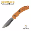 EKA SwedBlade G4 taittopuukko oranssi kydex tuppi - nylkyterä esillä vasemmalta - Taittoveitset - 7391537337381 - 19
