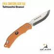 EKA SwedBlade G4 taittopuukko oranssi kydex tuppi - nylkyterä esillä, oikealta - Taittoveitset - 7391537337381 - 16