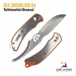 EKA SwedBlade G4 taittopuukko oranssi kydex tuppi - veitsi purettuna - Taittoveitset - 7391537337381 - 18