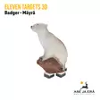 Eleven Targets 3D-taulu Mäyrä - 3D-eläintaulut - 8717974180691 - 1