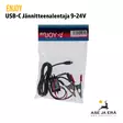 Enjoy USB-C jännitteenalentaja 9-24V riistakameralle, hauenleukaliittimillä - Tarvikkeet riistakameroihin - 6438195019721 - 6
