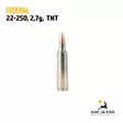 Federal Premium 22-250 Rem TNT Green 2,8g kiväärinpatruuna - Muut kaliiperit - 029465099671 - 3