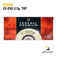Federal Premium 22-250 Rem TNT Green 2,8g kiväärinpatruuna - Muut kaliiperit - 029465099671 - 1