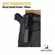 Ghost Hybrid holster Glock oikeakätinen - Ase kotelossa puettuna mallin päälle etuviistosta - IPSC kotelot - SGHD01 - 15