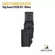 Ghost Hybrid holster Sig Sauer P226 X5   oikeakätinen - Yleiskuva edestäpäin - IPSC kotelot - SGHD01 - 30