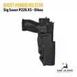 Ghost Hybrid holster Sig Sauer P226 X5  oikeakätinen - Yleiskuva edestäpäin - IPSC kotelot - SGHD01 - 29