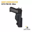 Ghost Hybrid holster CZ 75 75B 85  oikeakätinen - Yleiskuva edestäpäin - IPSC kotelot - SGHD01 - 27